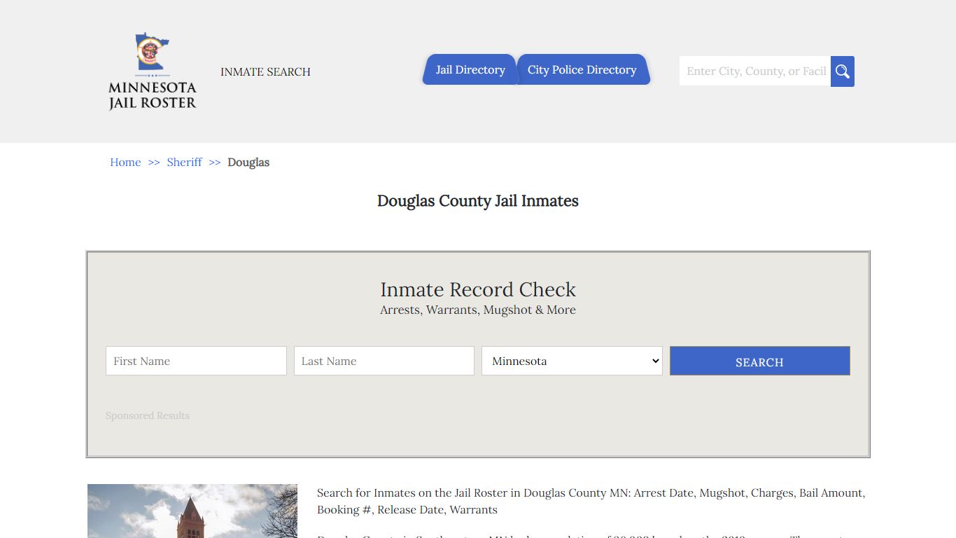 Douglas County Jail Inmates | Jail Roster Search - Minnesota Jail Roster