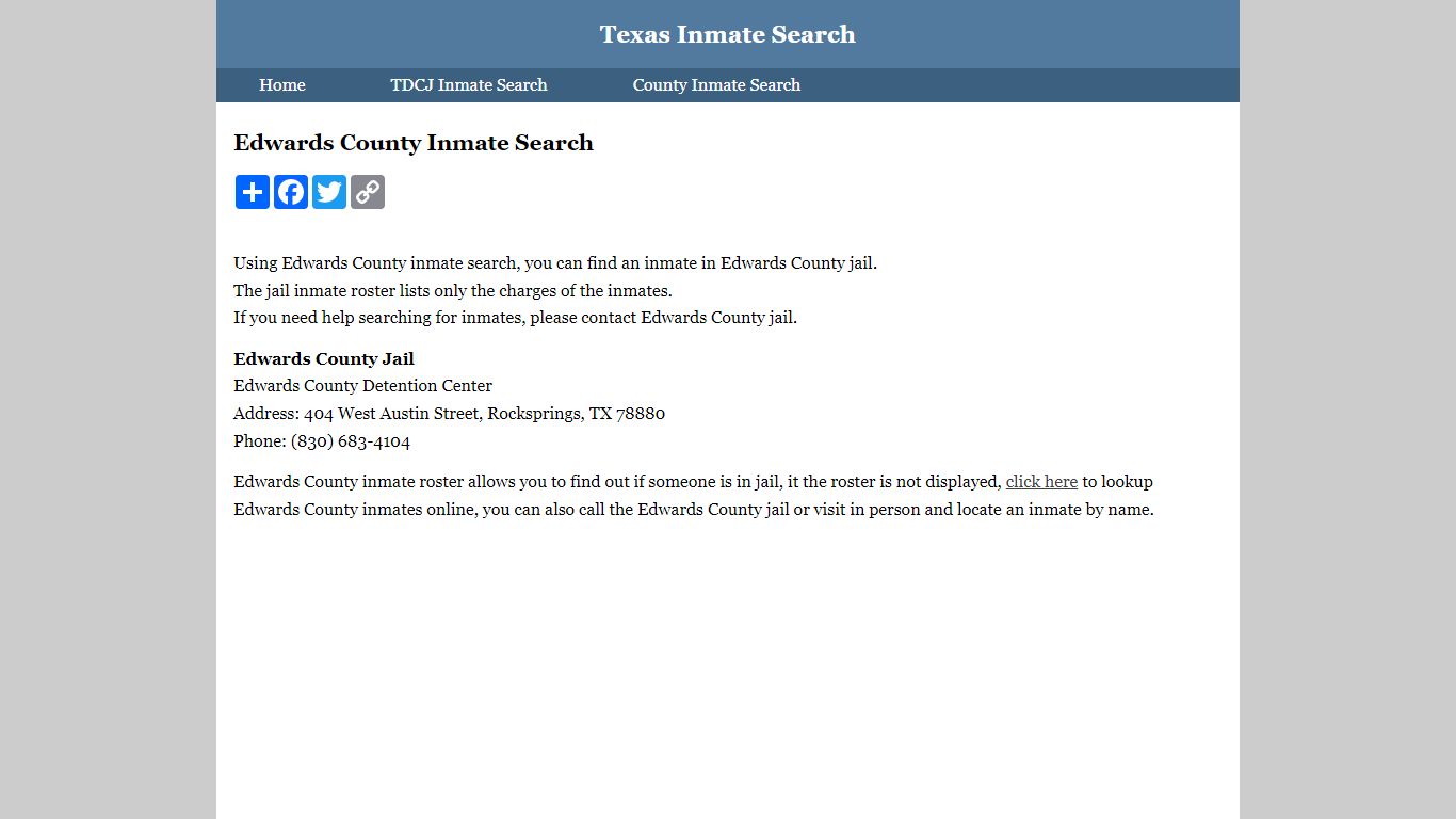 Edwards County Jail Inmate Search