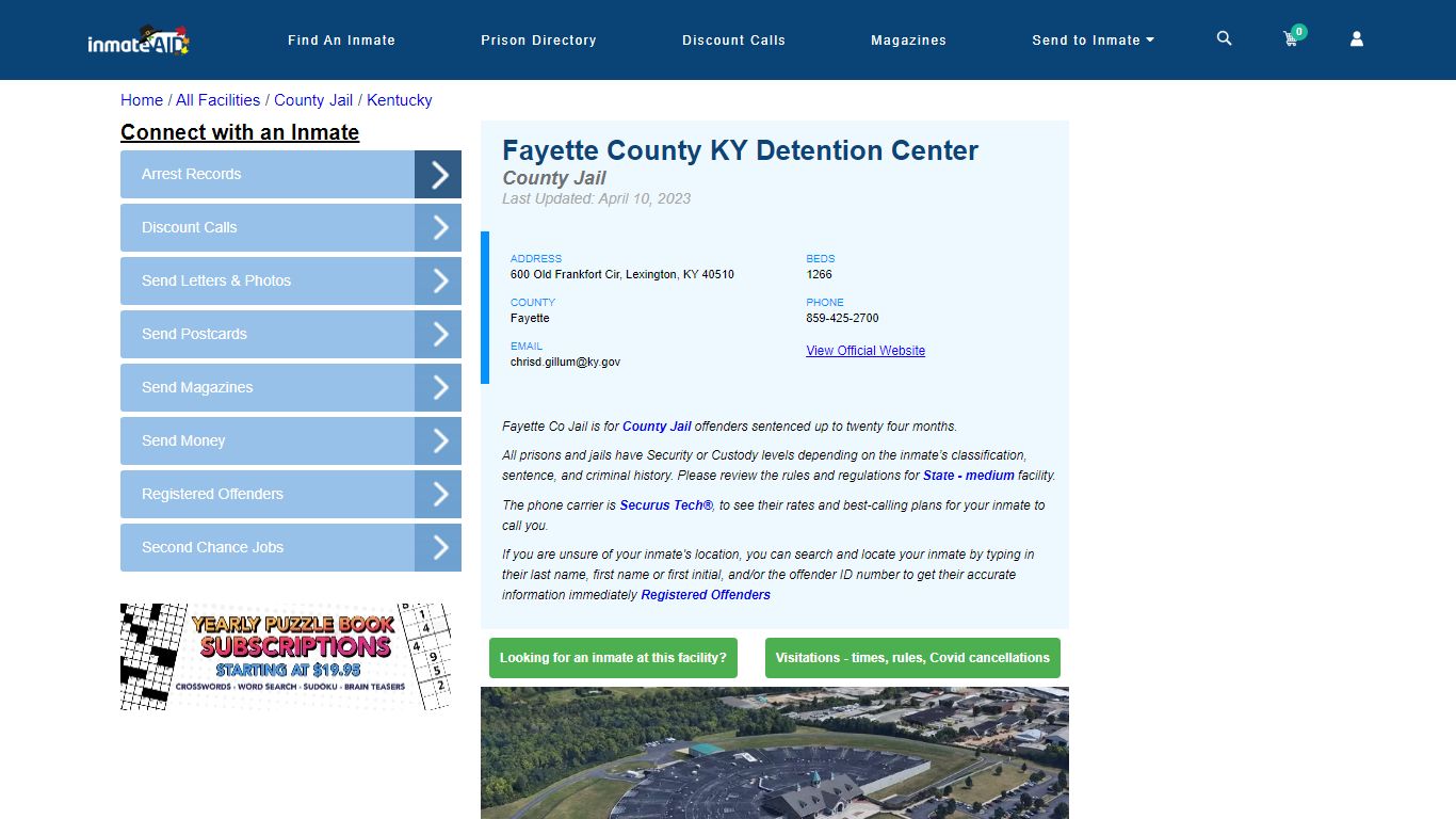 Fayette County KY Detention Center - Inmate Locator - Lexington, KY