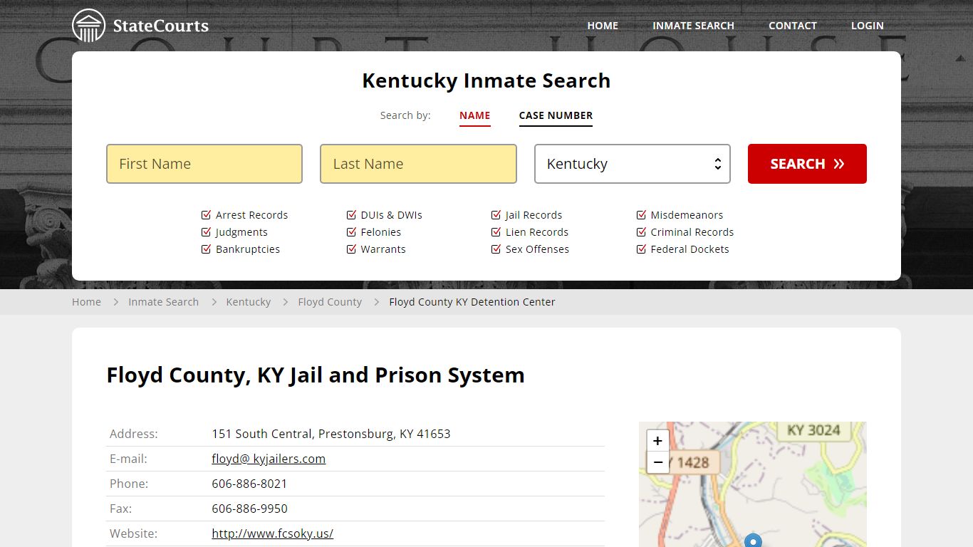 Floyd County KY Detention Center Inmate Records Search, Kentucky ...