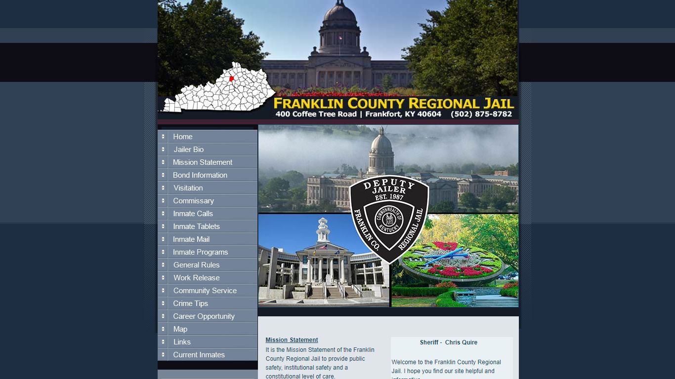 Welcome to the Franklin County Regional Jail