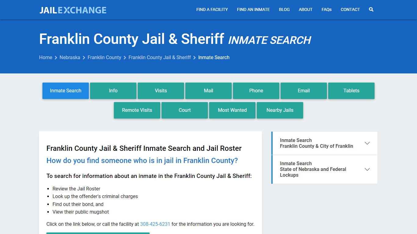 Franklin County Jail & Sheriff Inmate Search - Jail Exchange