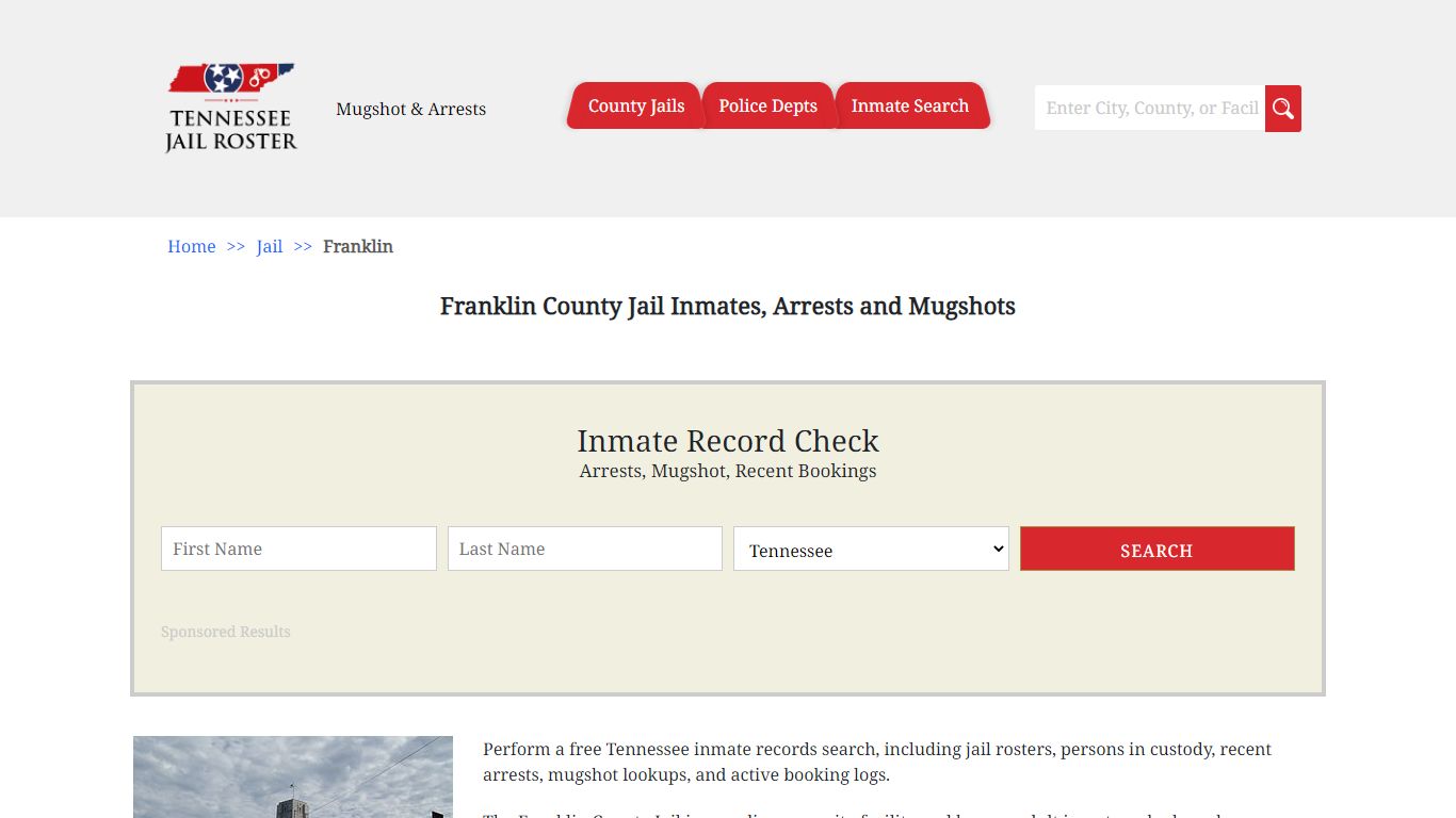 Franklin County Jail Inmates, Arrests and Mugshots