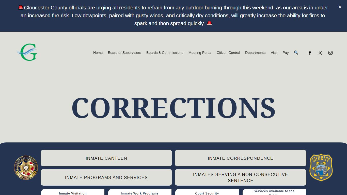 Corrections — Gloucester County, VA