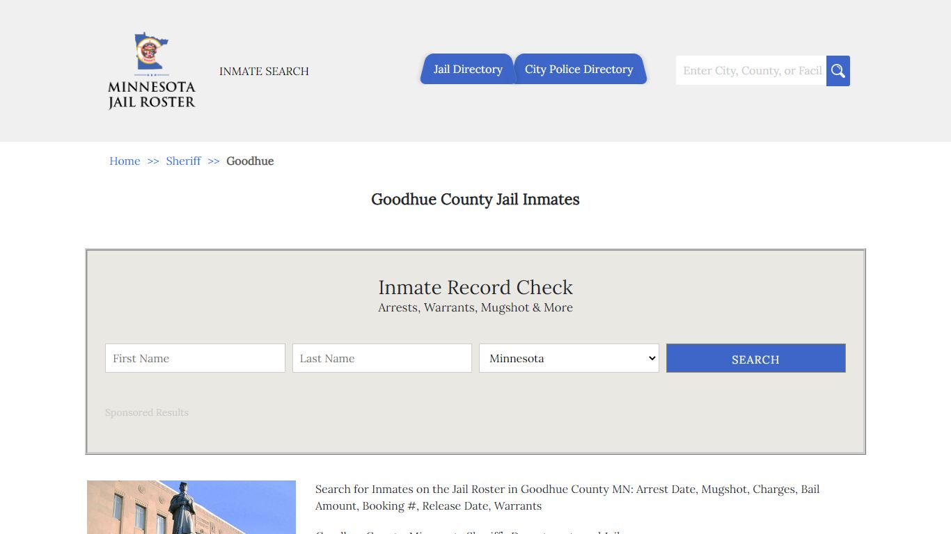 Goodhue County Jail Inmates | Jail Roster Search - Minnesota Jail Roster