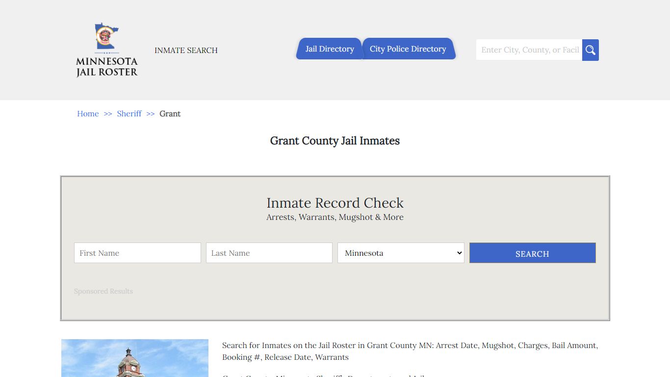 Grant County Jail Inmates | Jail Roster Search - Minnesota Jail Roster