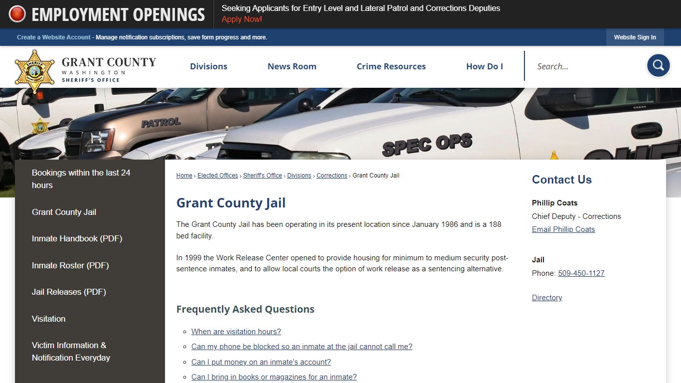 Grant County Jail | Grant County, WA