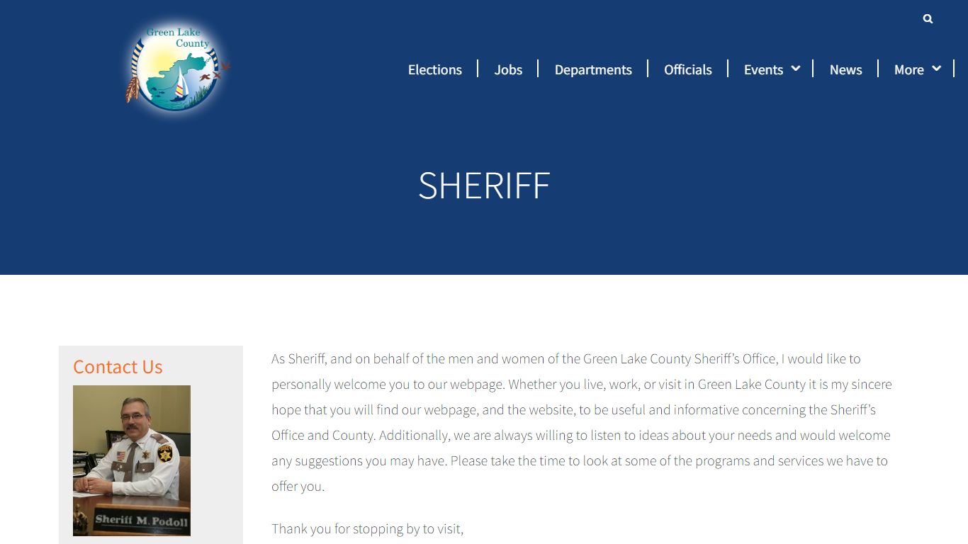 Sheriff - Green Lake County, WI