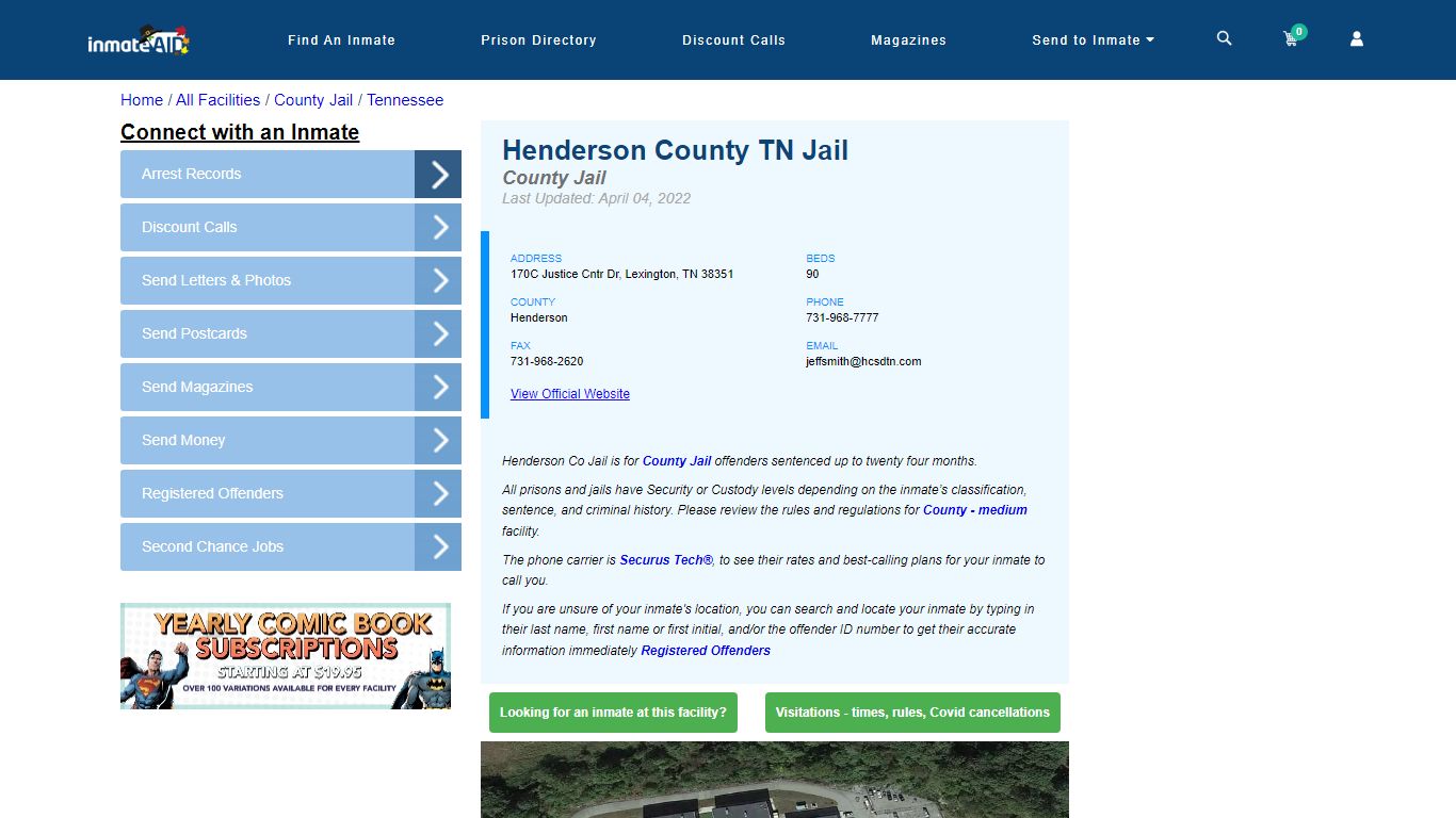 Henderson County TN Jail - Inmate Locator - Lexington, TN