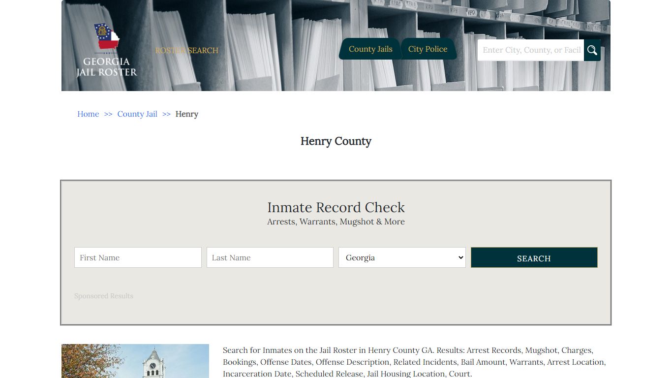 Henry County | Georgia Jail Inmate Search