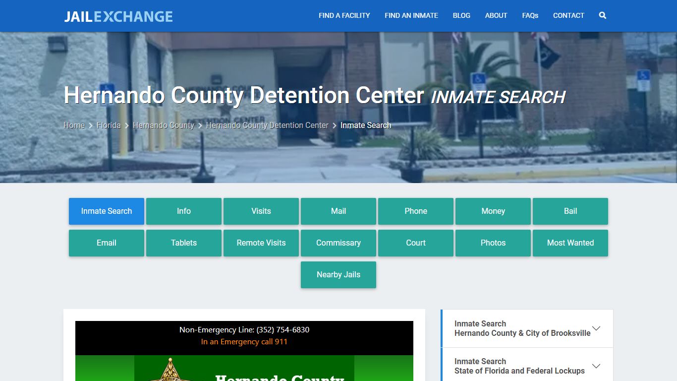 Hernando County Detention Center Inmate Search - Jail Exchange