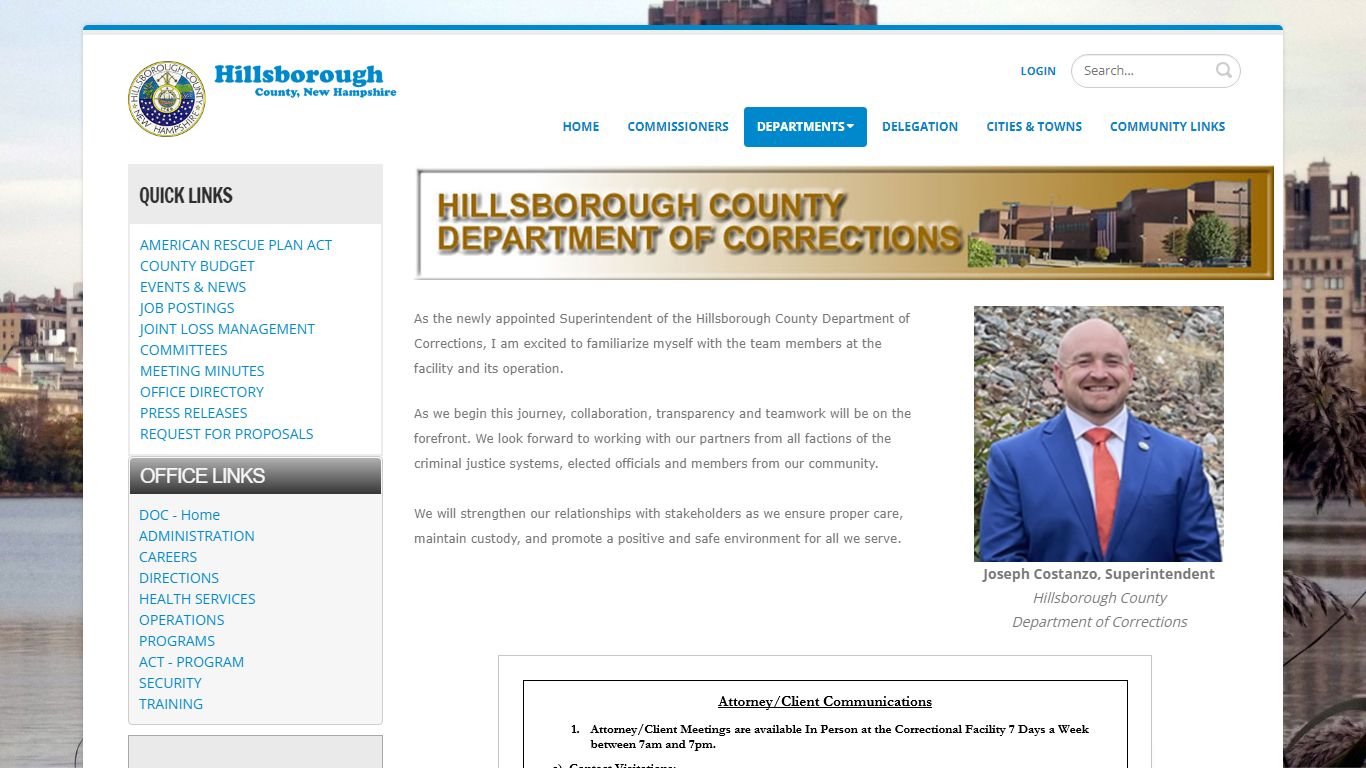 Hillsborough County, NH DOC - The Official Hillsborough County Dept. of ...