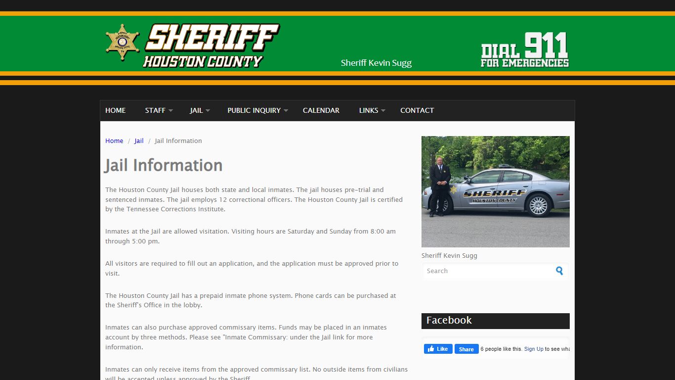 Jail Information | Houston County Sheriff's Office