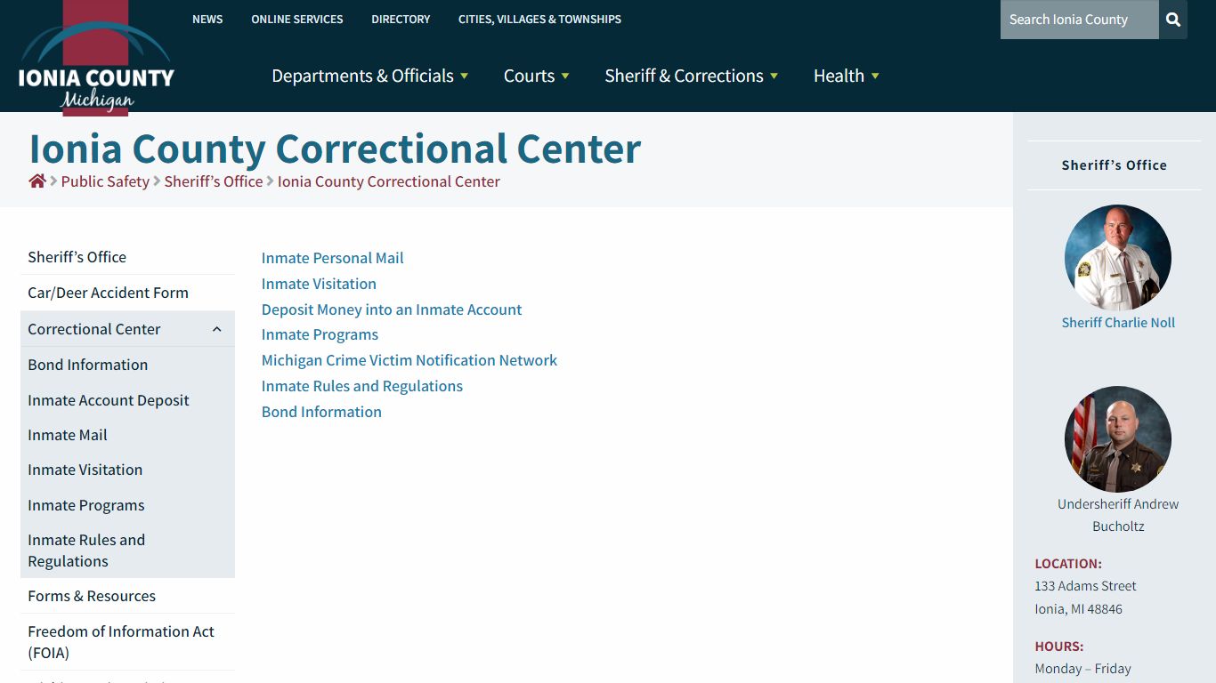 Ionia County Correctional Center – Ionia County