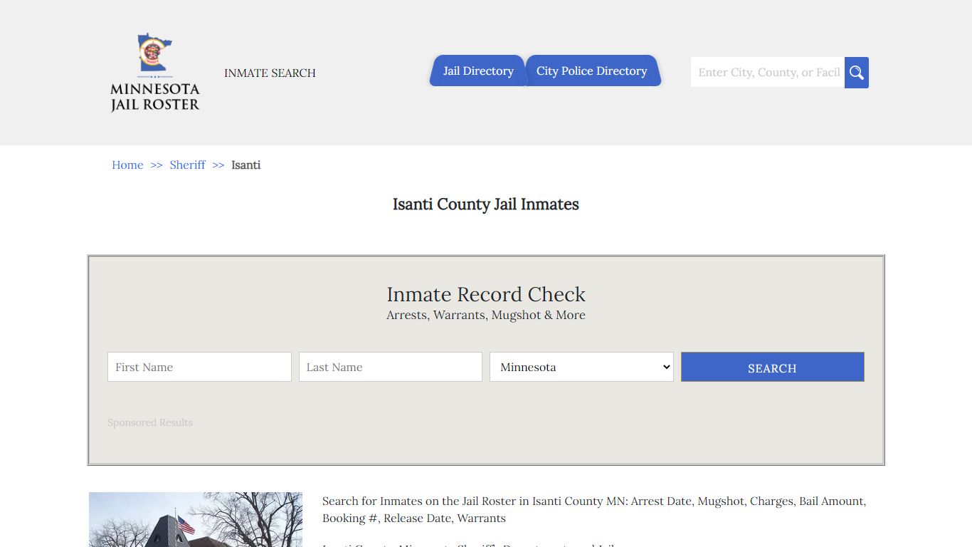 Isanti County Jail Inmates | Jail Roster Search - Minnesota Jail Roster