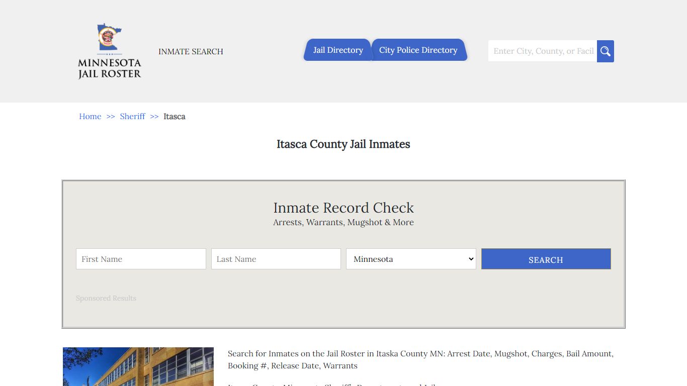 Itasca County Jail Inmates | Jail Roster Search - Minnesota Jail Roster