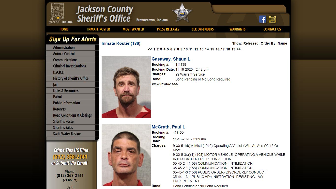 Inmate Roster - Current Inmates Booking Date Descending - Jackson ...