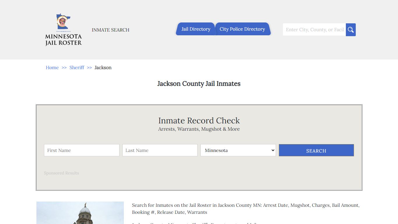 Jackson County Jail Inmates | Jail Roster Search - Minnesota Jail Roster
