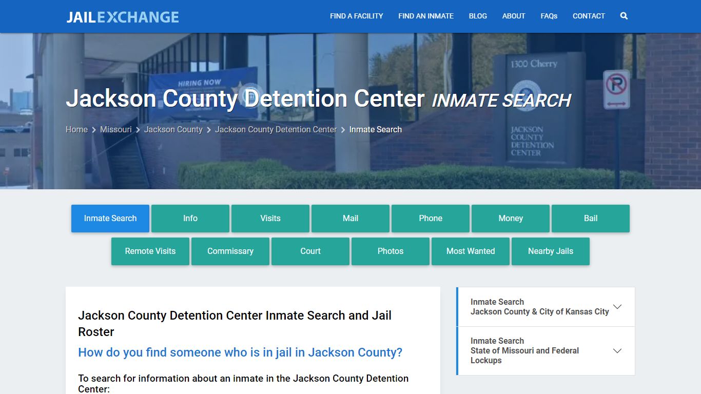 Jackson County Detention Center Inmate Search - Jail Exchange