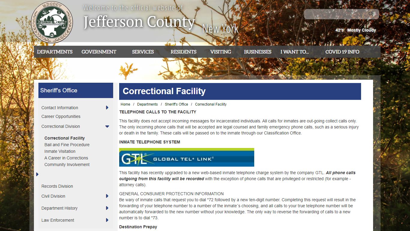 Welcome to Jefferson County, New York - Correctional Facility