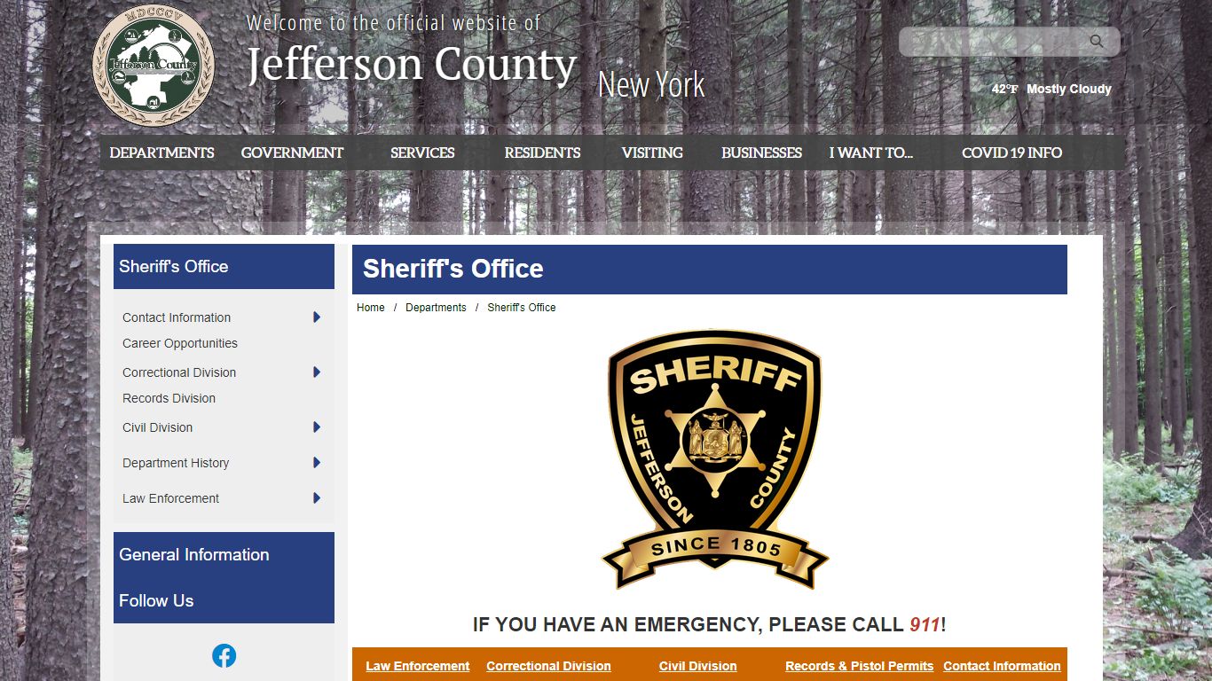 Welcome to Jefferson County, New York - Sheriff's Office