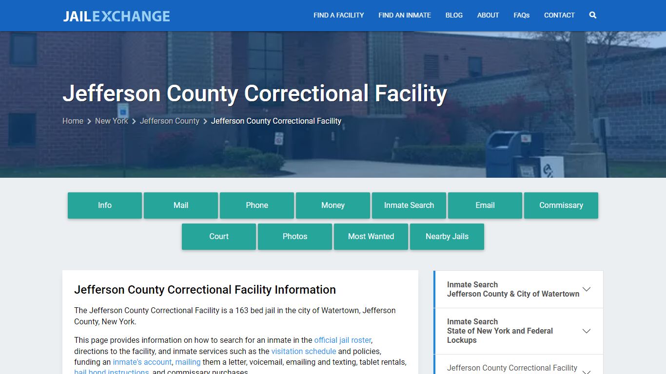 Jefferson County Correctional Facility - Jail Exchange