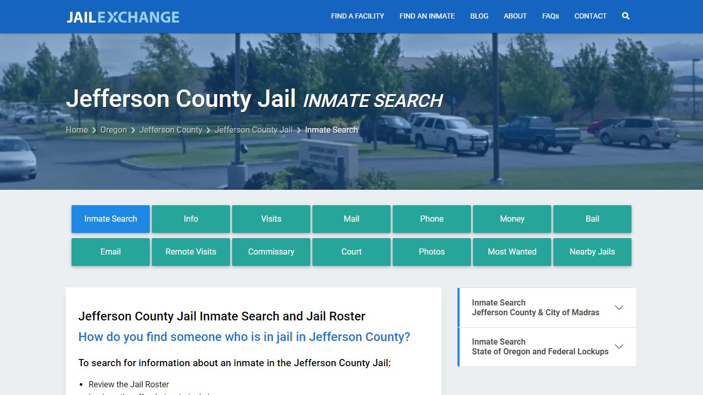 Jefferson County Jail Inmate Search - Jail Exchange