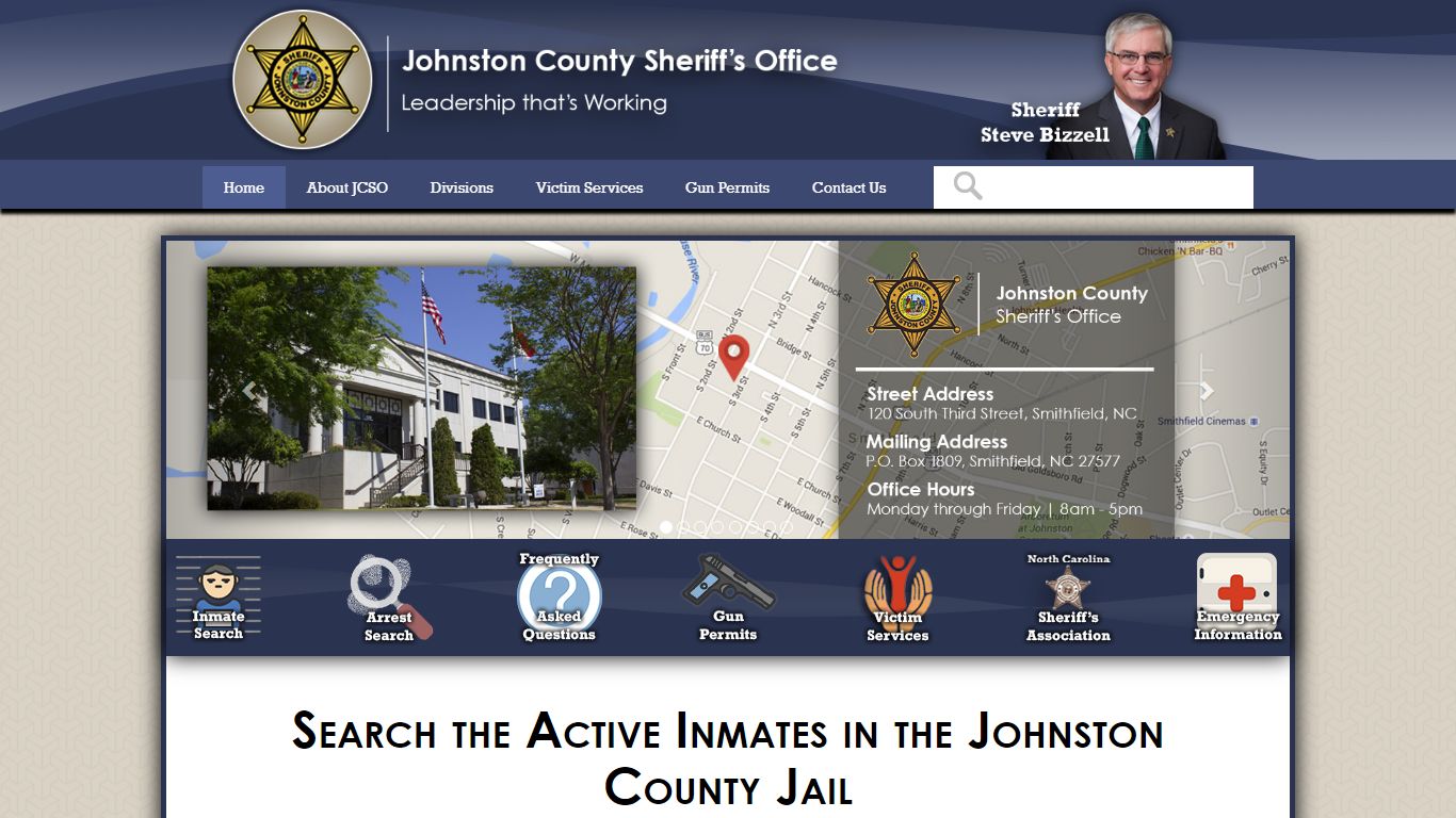 Search the Active Inmates in the Johnston County Jail