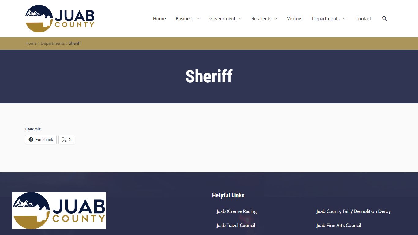 Sheriff – JuabCounty.Gov