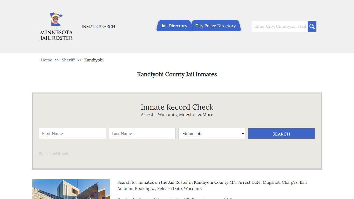 Kandiyohi County Jail Inmates | Jail Roster Search - Minnesota Jail Roster