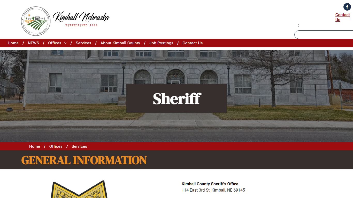 Sheriff - Kimball County, Nebraska