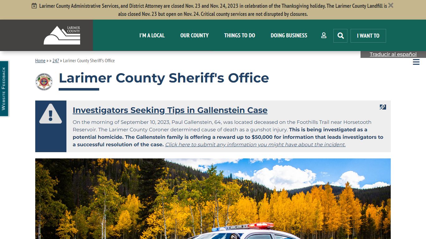 Larimer County Sheriff's Office | Larimer County