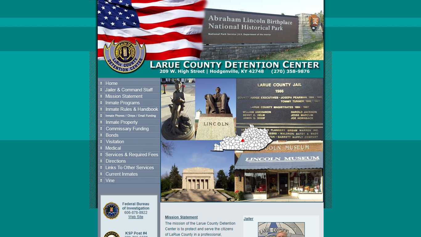 Welcome to the Larue County Detention Center Website