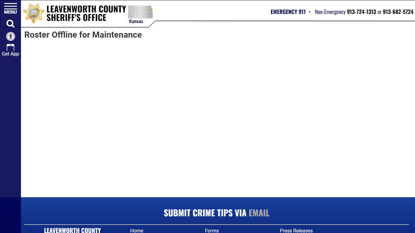 Inmate Roster - Leavenworth County Sheriff's Office