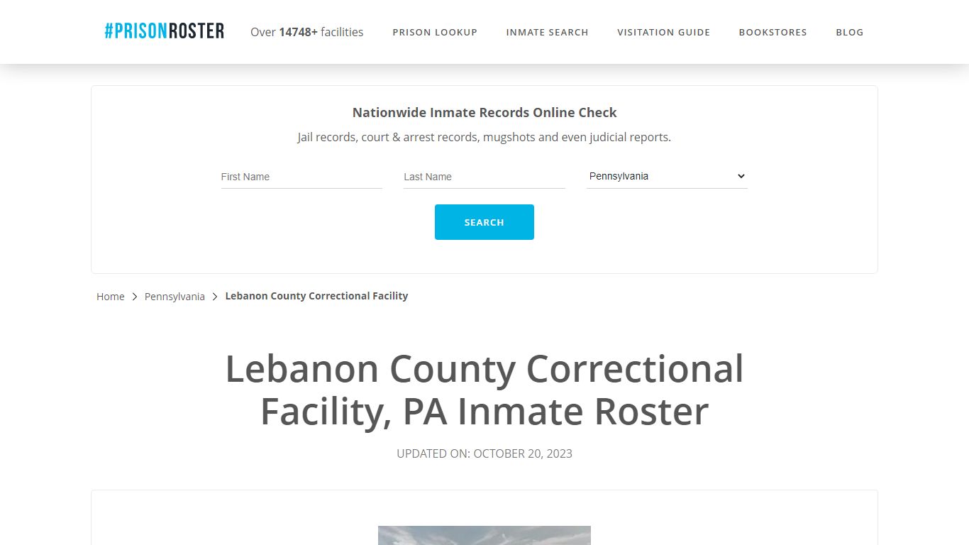 Lebanon County Correctional Facility, PA Inmate Roster - Prisonroster