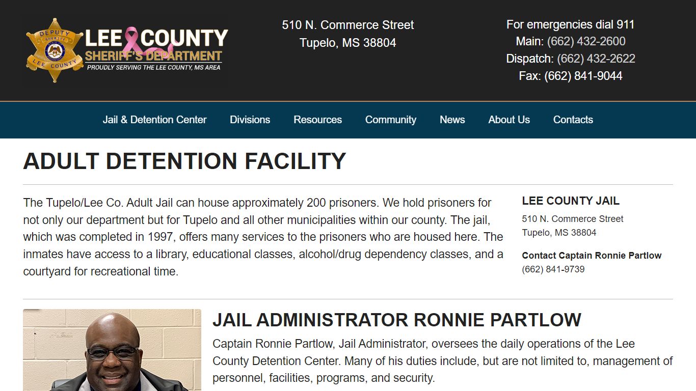 Lee County Adult Detention Center - Lee County Sheriff's Office