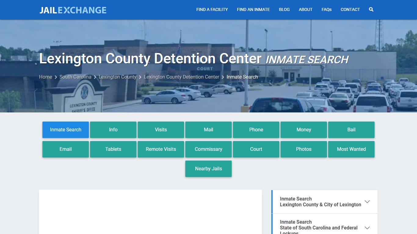 Lexington County Detention Center Inmate Search - Jail Exchange