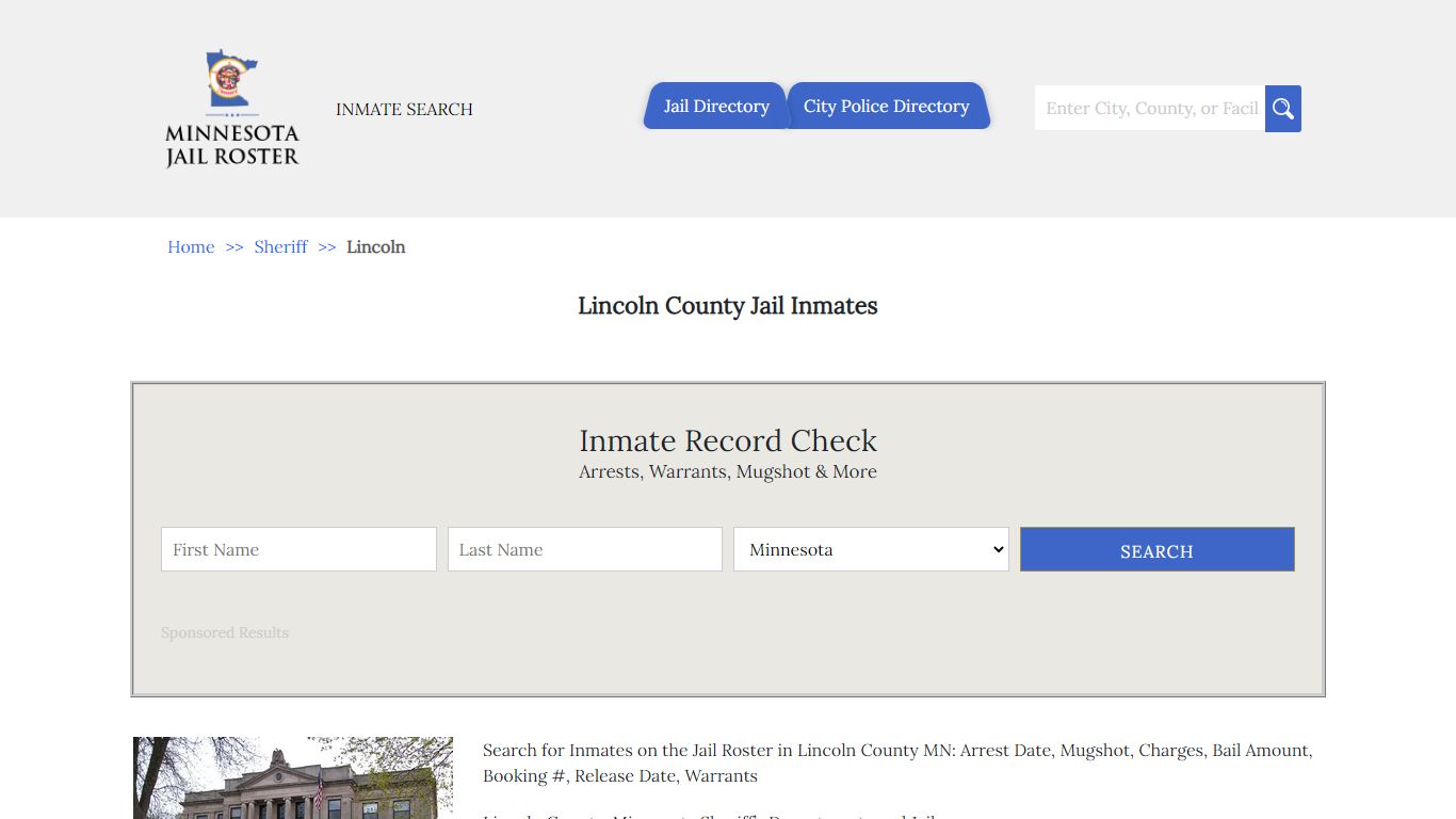 Lincoln County Jail Inmates | Jail Roster Search - Minnesota Jail Roster