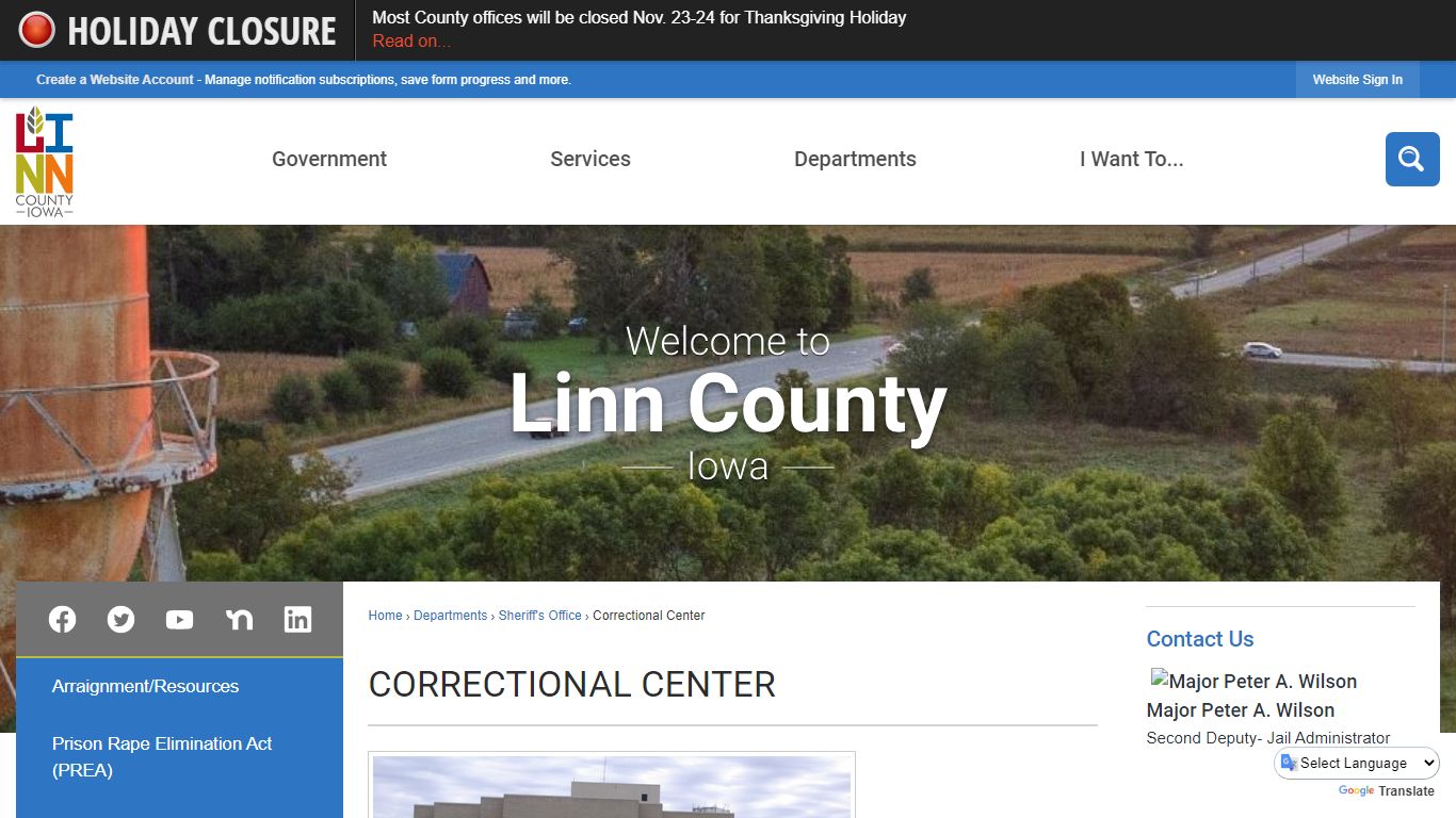 Correctional Center | Linn County, IA - Official Website