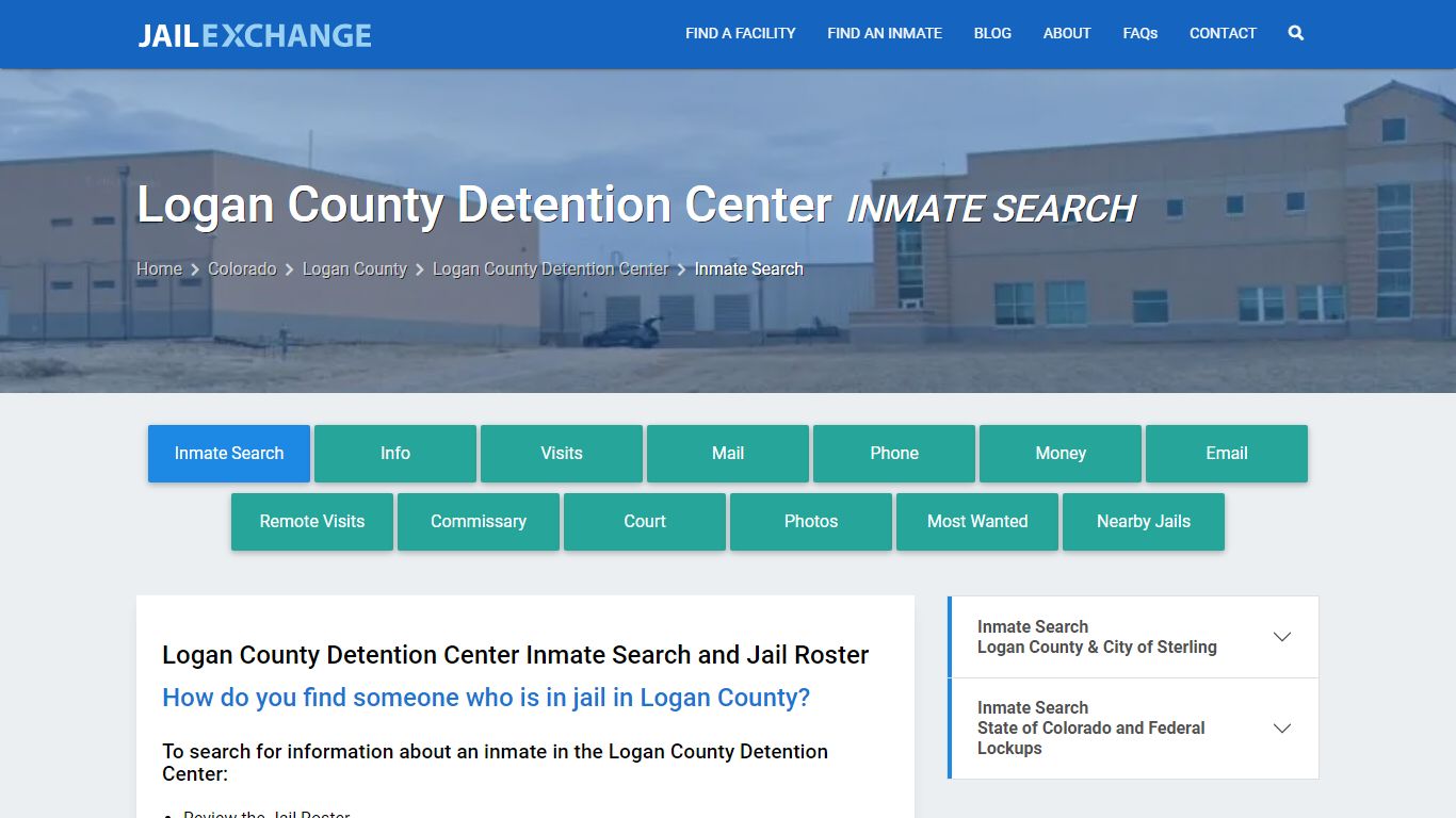 Logan County Detention Center Inmate Search - Jail Exchange