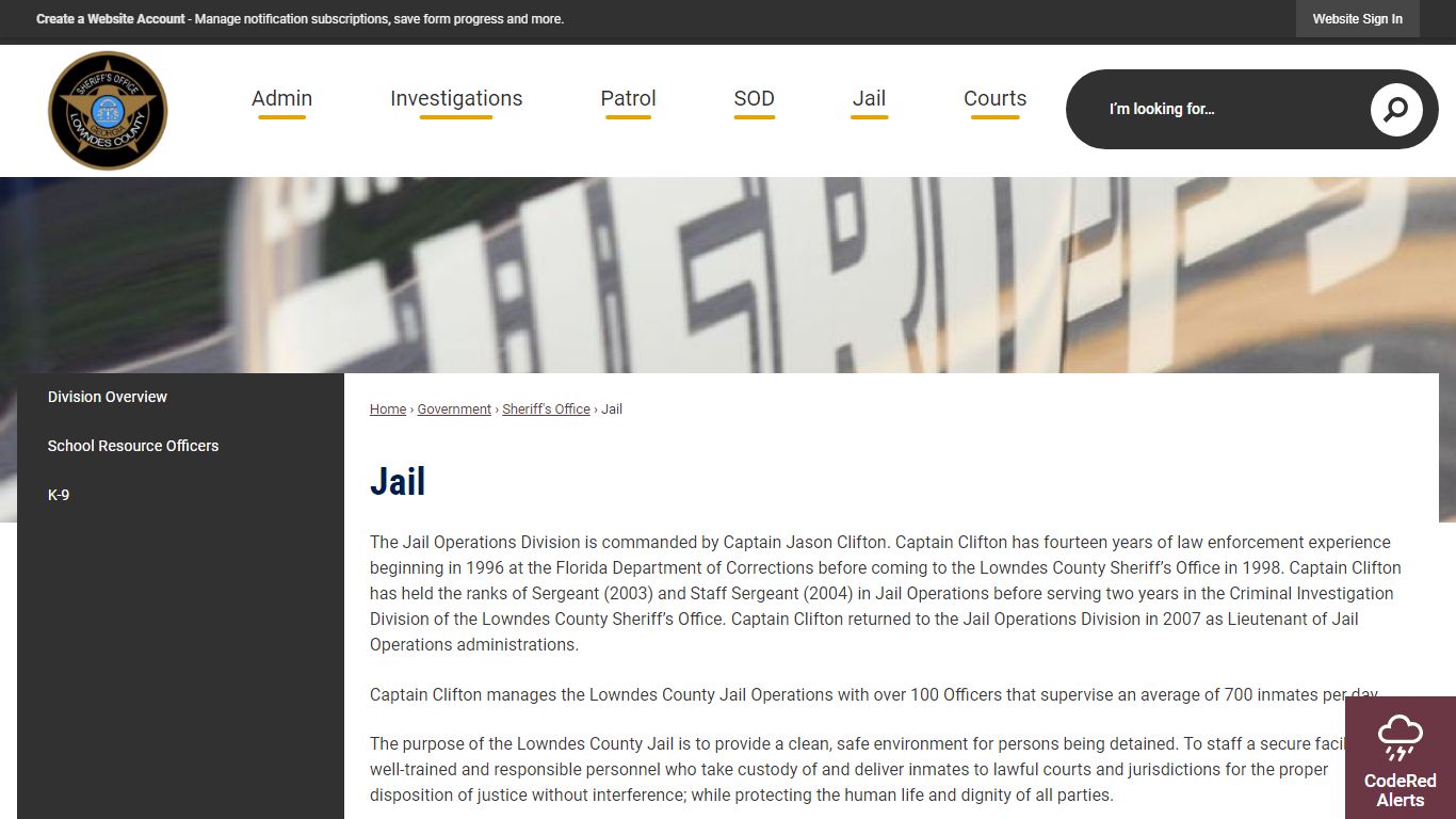 Jail | Lowndes County, GA - Official Website