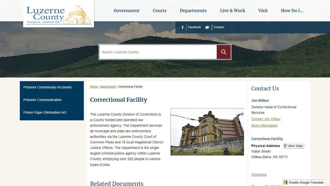 Correctional Facility | Luzerne County, PA