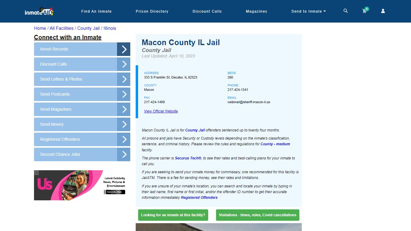 Macon County IL Jail - Inmate Locator - Decatur, IL