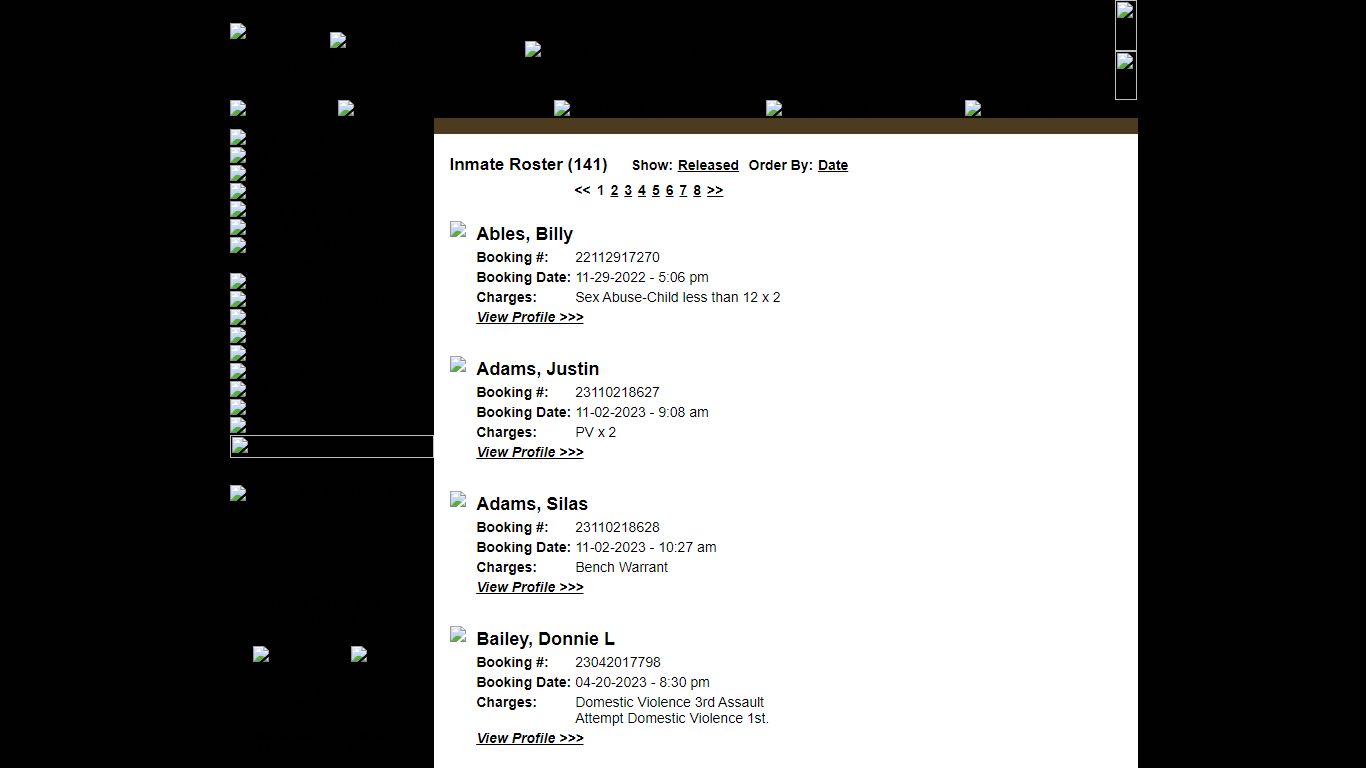 Inmate Roster - Current Inmates - Marion County Sheriff AL