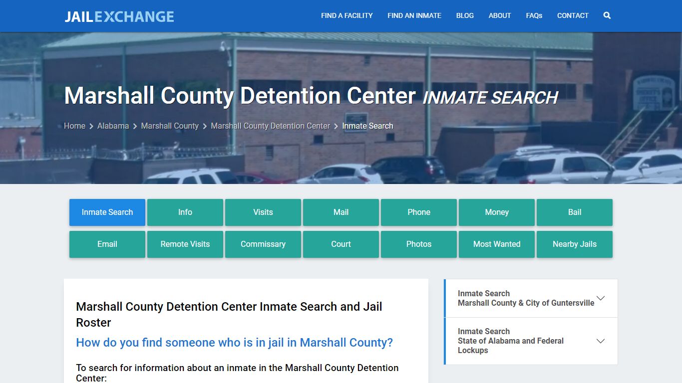 Marshall County Detention Center Inmate Search - Jail Exchange