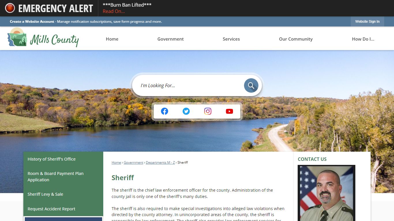 Sheriff | Mills County, IA