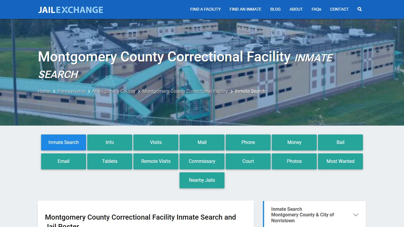 Montgomery County Correctional Facility Inmate Search - Jail Exchange