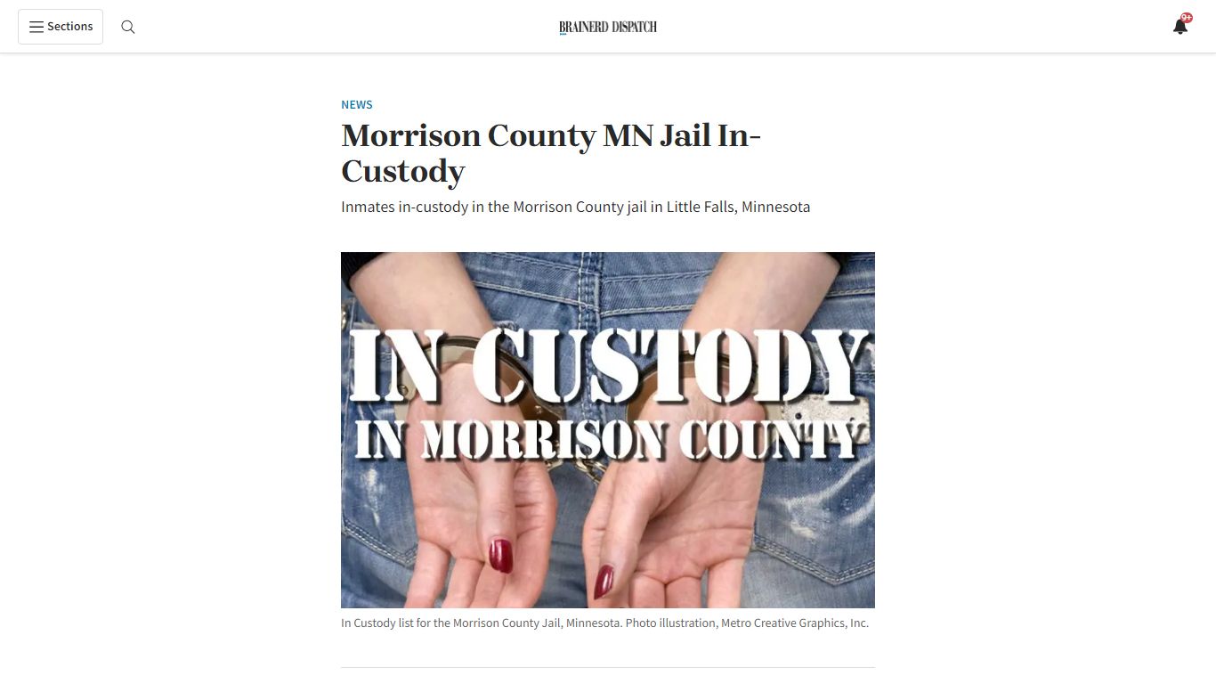 Morrison County MN Jail In-Custody - Brainerd Dispatch