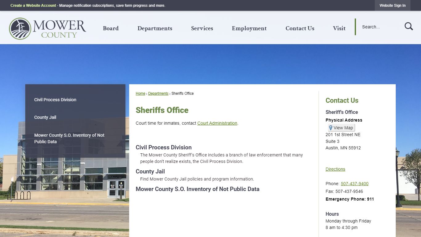 Sheriffs Office | Mower County, MN