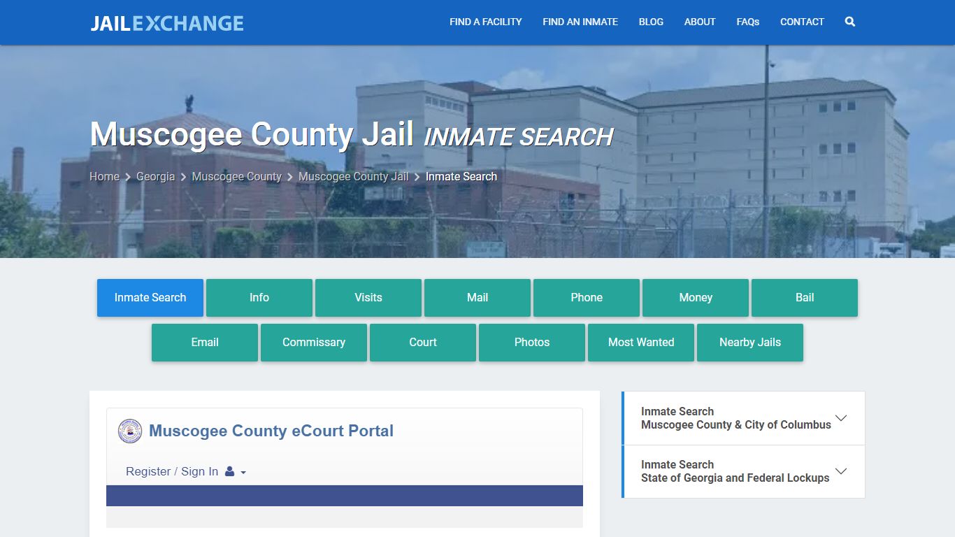 Inmate Search: Roster & Mugshots - Muscogee County Jail, GA